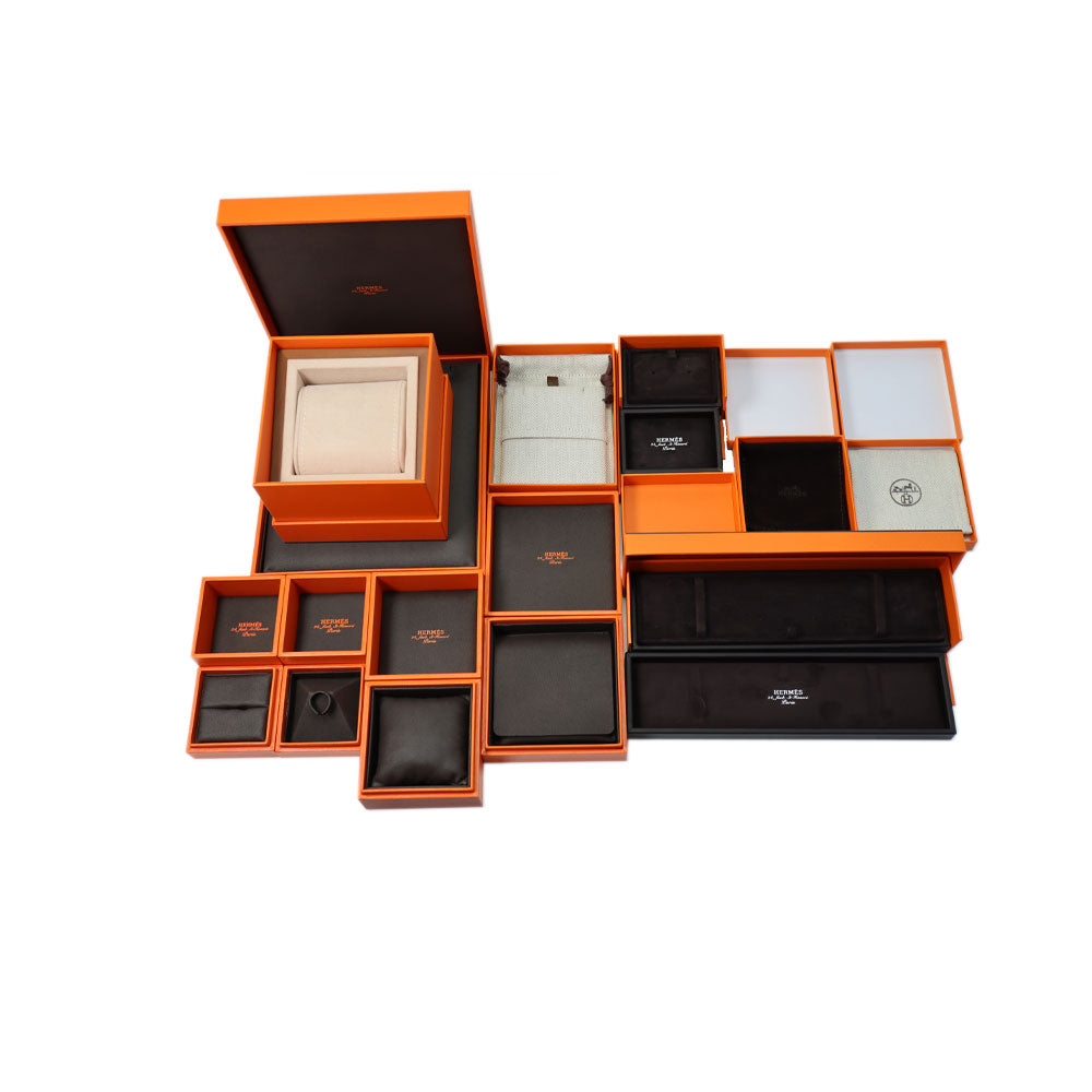 HERMES Leather Bracelets Women's Beige