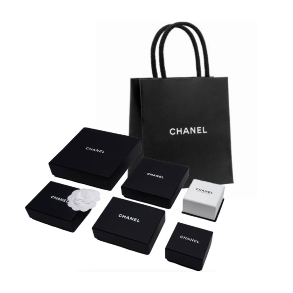 CHANEL 2002 Cc Rhinestone Drop Earrings