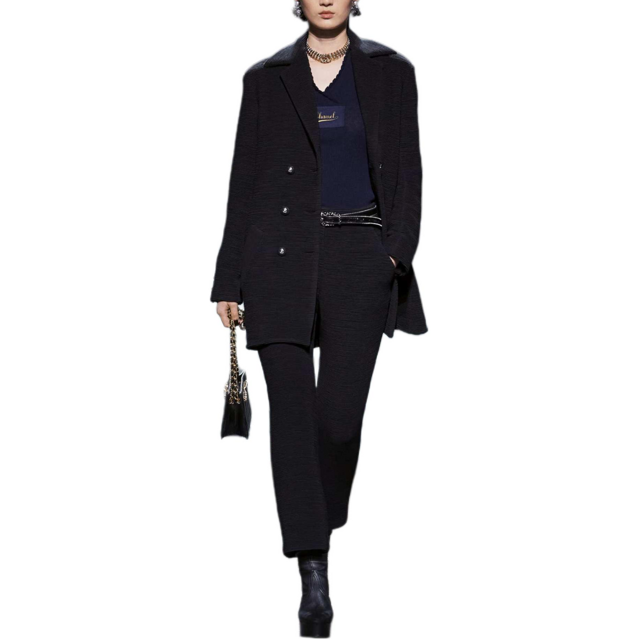 CHANEL 24 New Spring And Summer Arrivals Casual Pants Women's Black