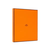 HERMES Cashmere Silk Scarves Unisex Orange