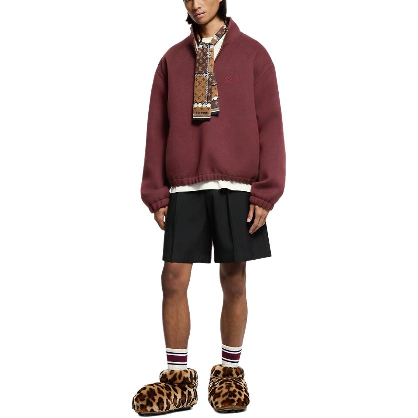 LOUIS VUITTON Double Face Wool-Silk Blend Pullover