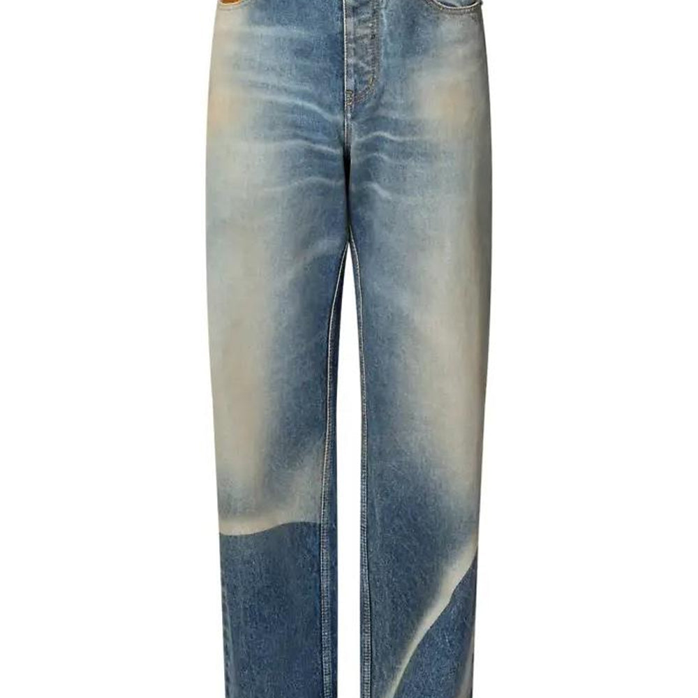 LOUIS VUITTON Sunfaded Effect Denim Skate Pants
