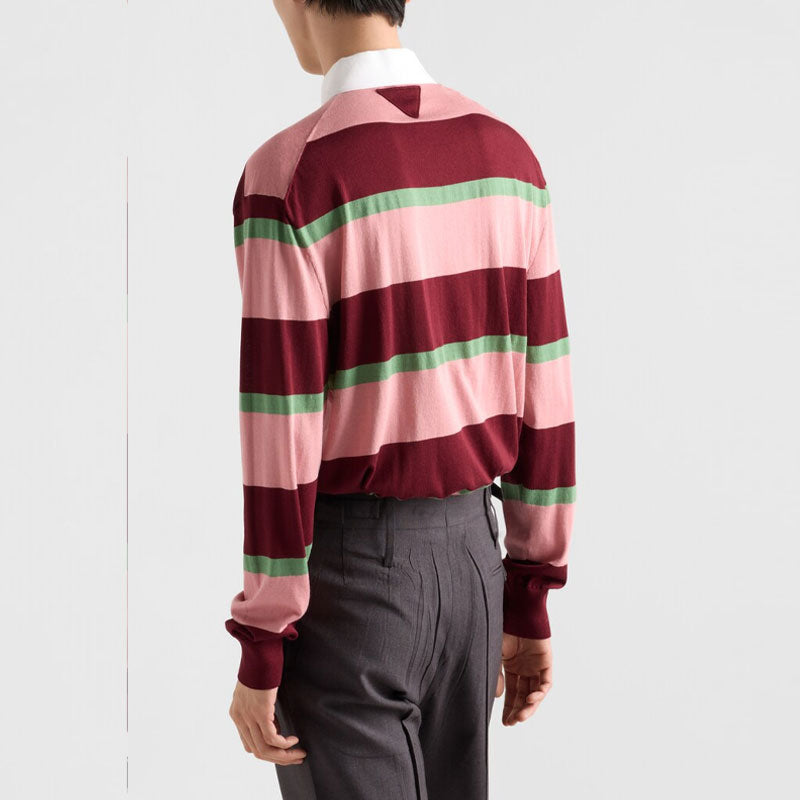 PRADA Striped Polo Shirt