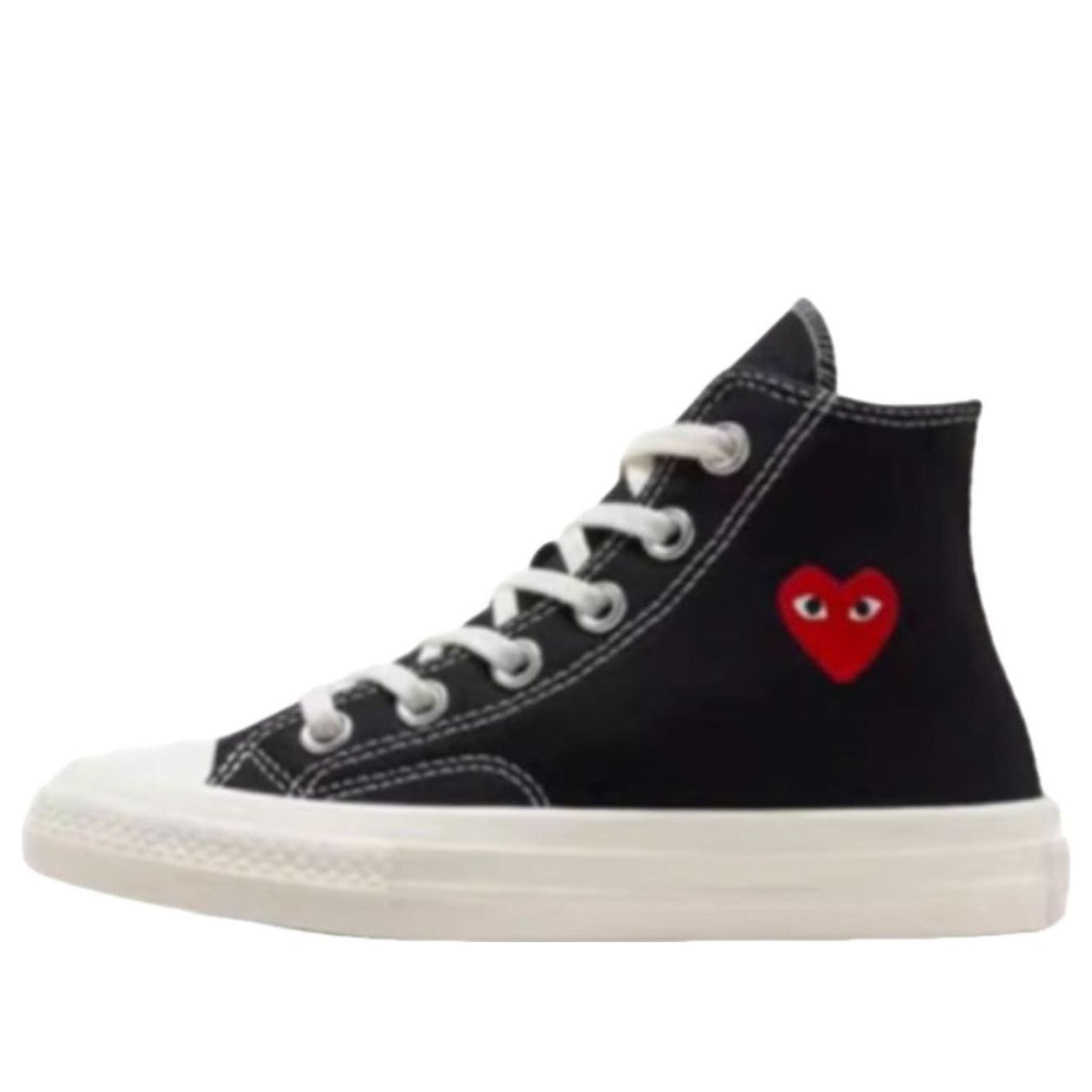 (PS) Converse x Comme des Garcons PLAY Chuck Taylor All Star 70 Hi 'Single Heart Black' A08802C