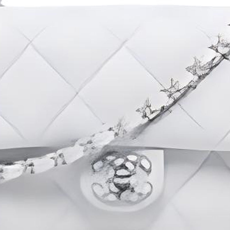 CHANEL Leather One Shoulder Handbags Mini Women's Light Gray