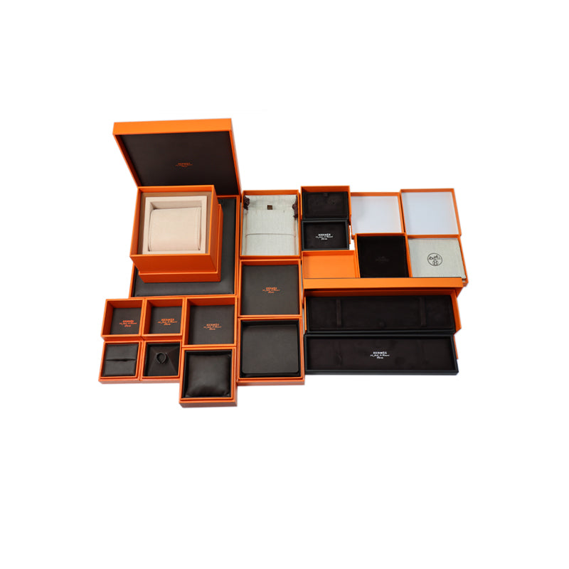 HERMES Enamel Bracelets Men's Black