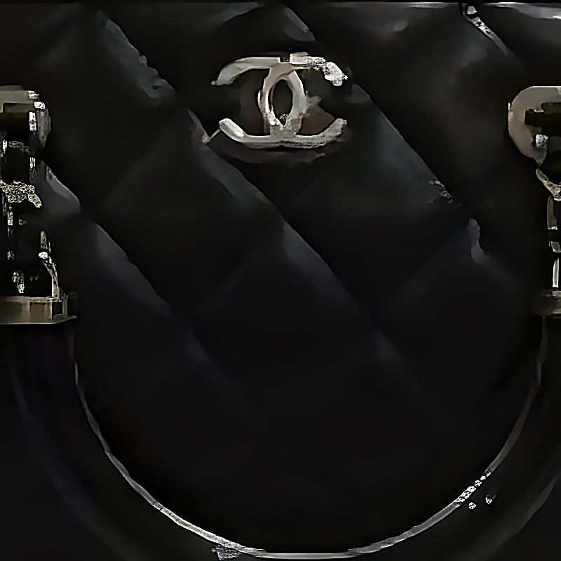 CHANEL Lambskin Handbag Women's Black
