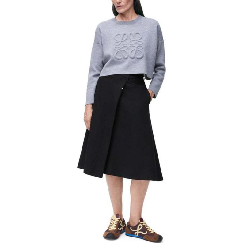 LOEWE SS25 Casual Long Skirts Women's Black