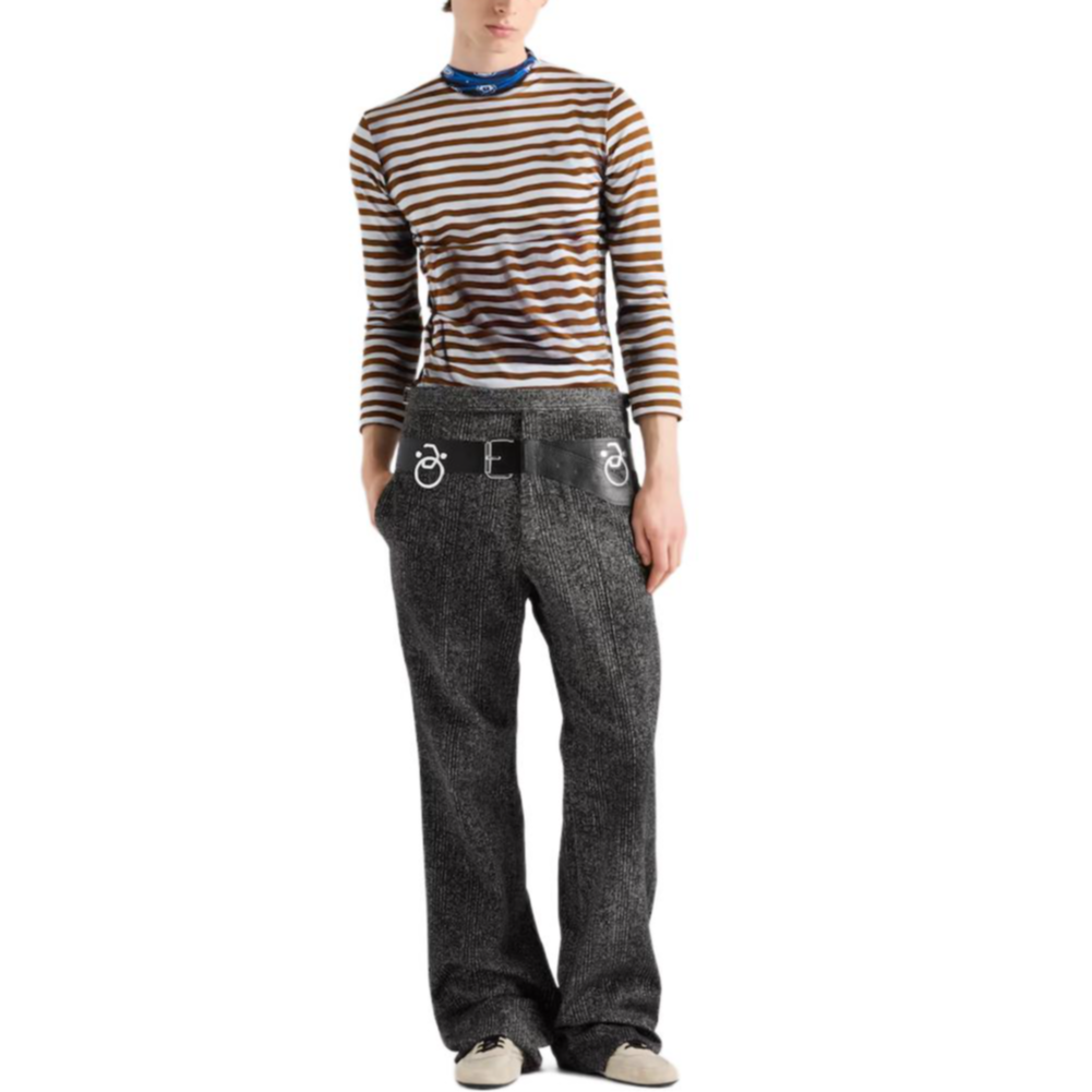 PRADA SS25 T Shirt Men's Tobacco