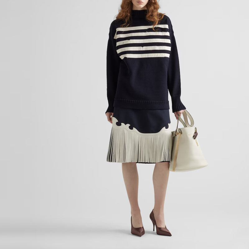 PRADA Casual Short Skirts Women's Marine Blue