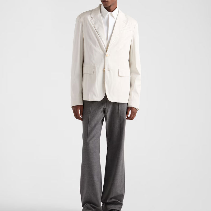 PRADA Jackets & Coats Men's Chalk White