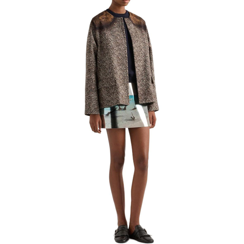 PRADA Single breasted Printed Jacket