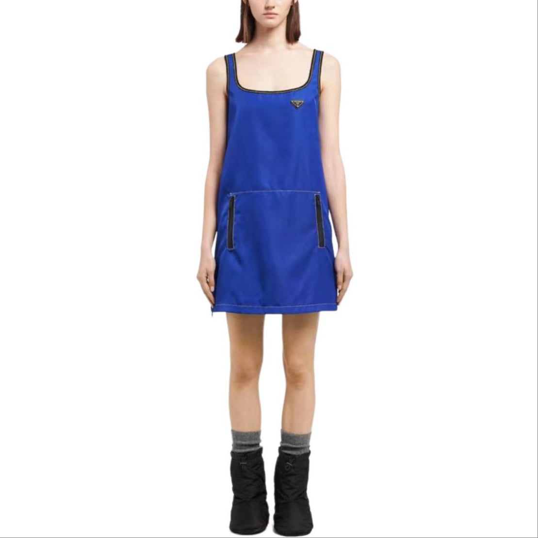 PRADA Sleeveless Dress Women's Klein Blue