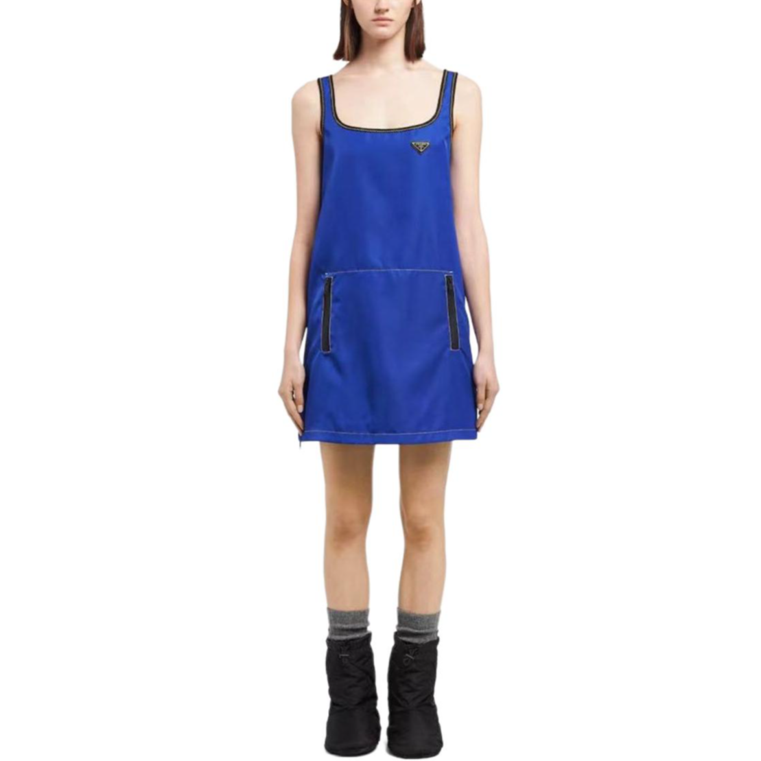 PRADA Sleeveless Dress Women's Klein Blue