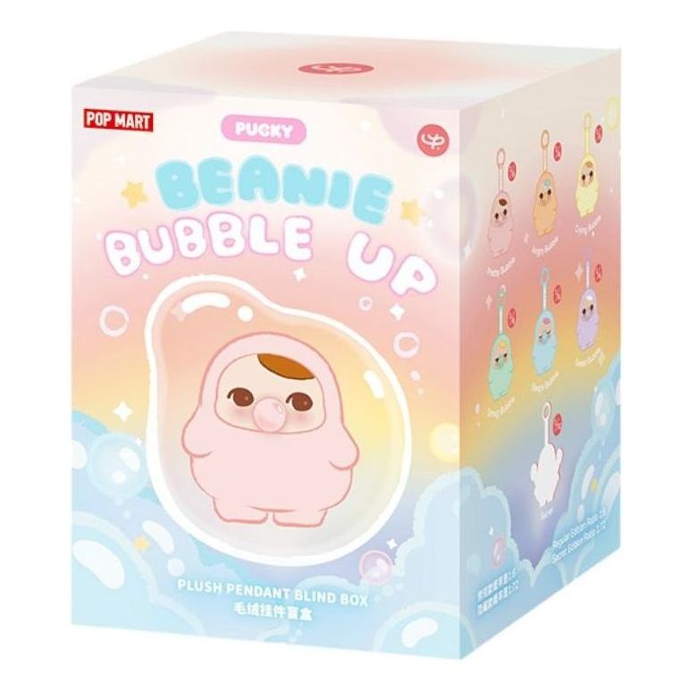 Pop Mart Pucky Beanie Bubble Up Plush Pendant Sealed Cases (1 Blind Box) PPMT-2503-0028-1B