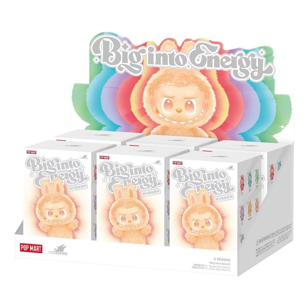 Pop Mart The Monsters Labubu Big into Energy Pendant Sealed Case (6 Blind Boxes) PPMT-2504-0039
