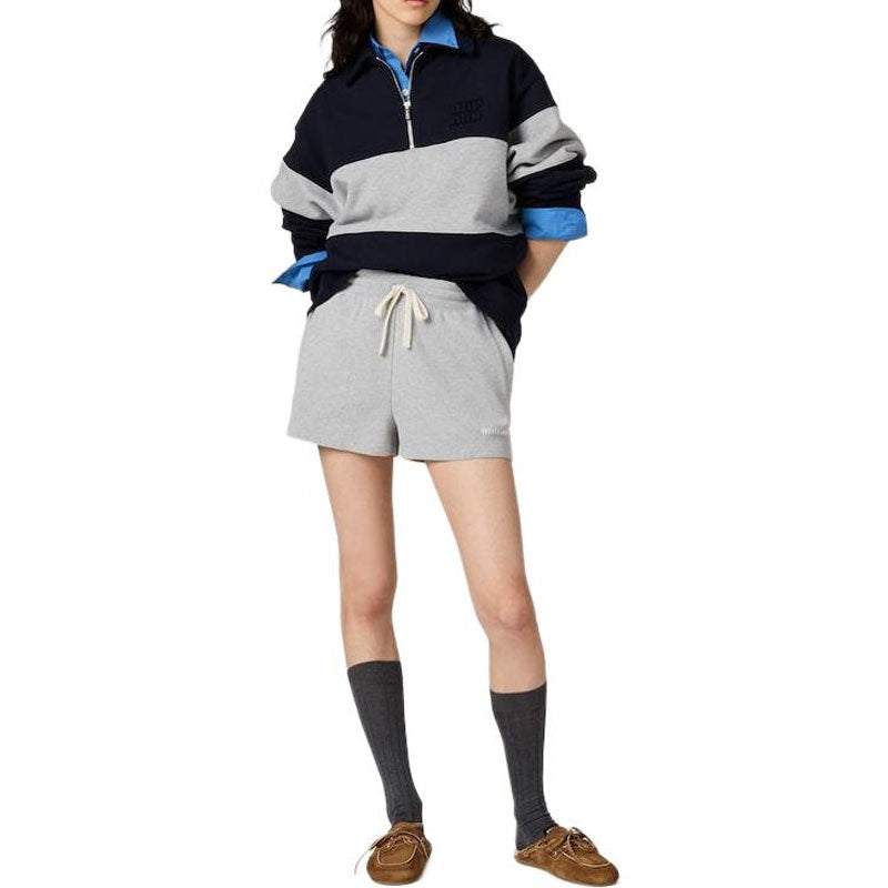 MIU MIU SS25 Sweatshirt Women's Blue