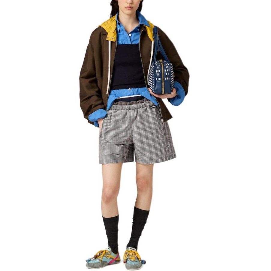 MIU MIU SS25 Casual Shorts Women's Dark Green