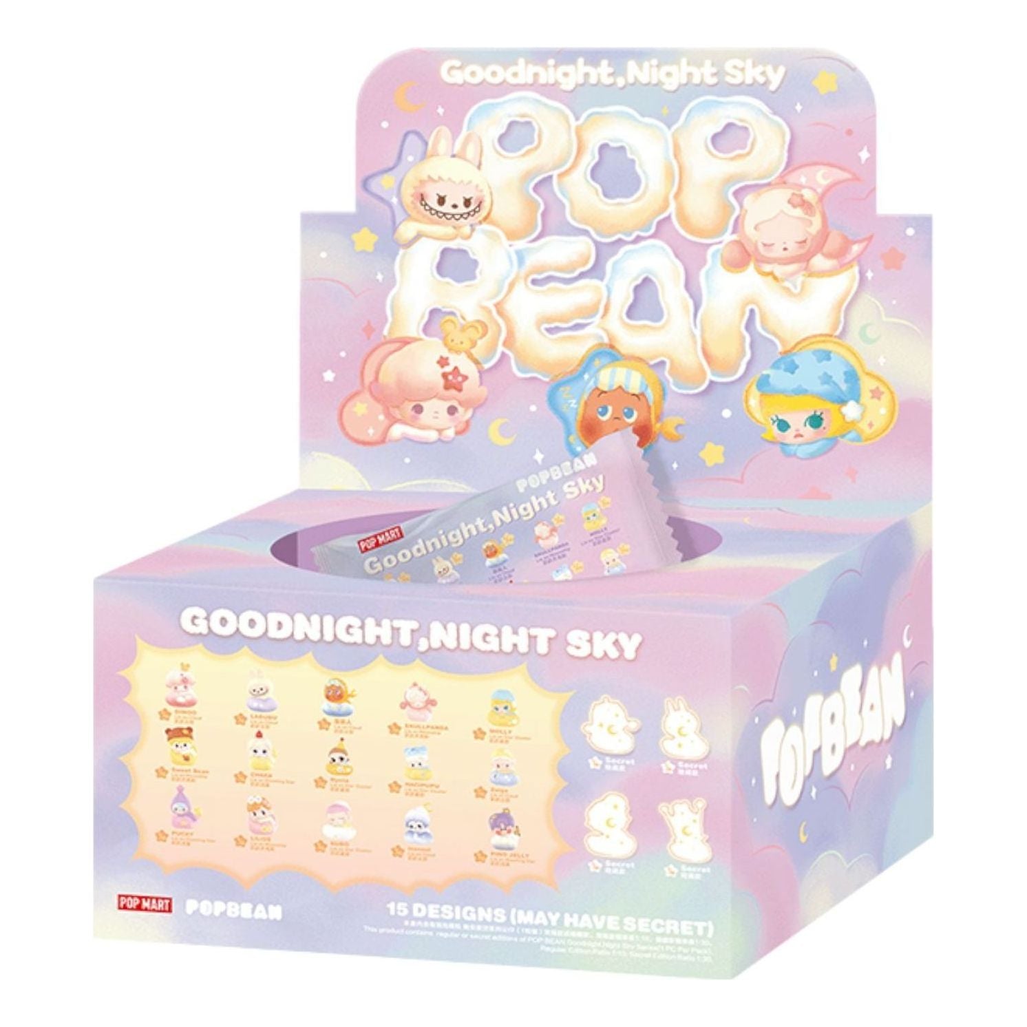 Pop Mart Pop Bean Goodnight, Night Sky Series Figure Figure Sealed Box (30 Blind Packs) PPMT-2509-0065-967467332