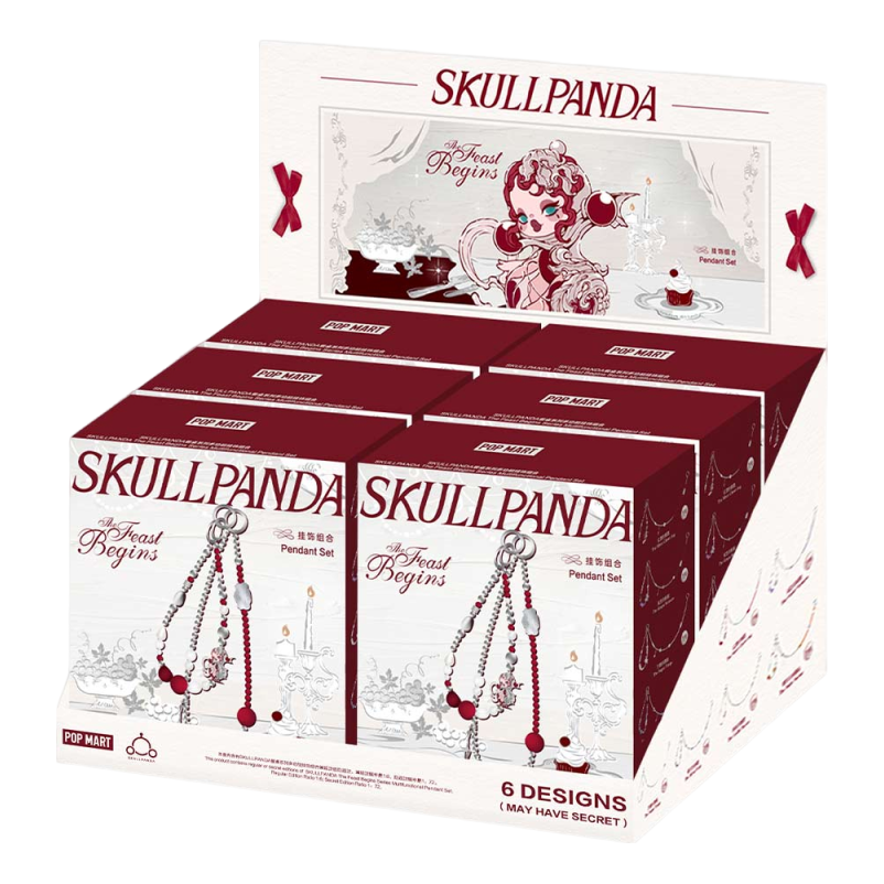Pop Mart SKULLPANDA The Feast Begins Series Multifunctional Pendant Sealed Cases (6 Blind Boxes) PPMT-2510-0054-991630700