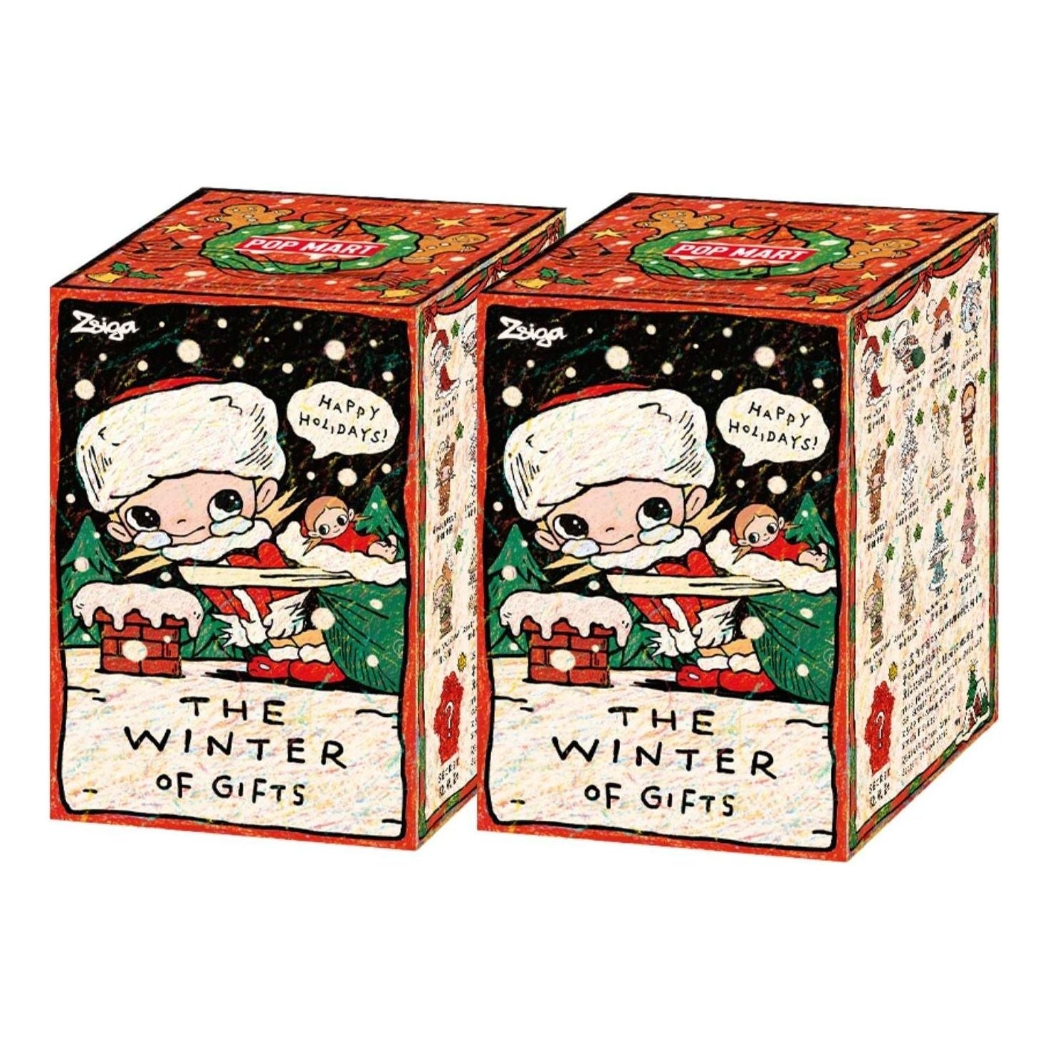Pop Mart Zsiga The Winter of Gifts Series Figures Sealed Cases (2 Blind Boxes) PPMT-2511-0010-1000897544