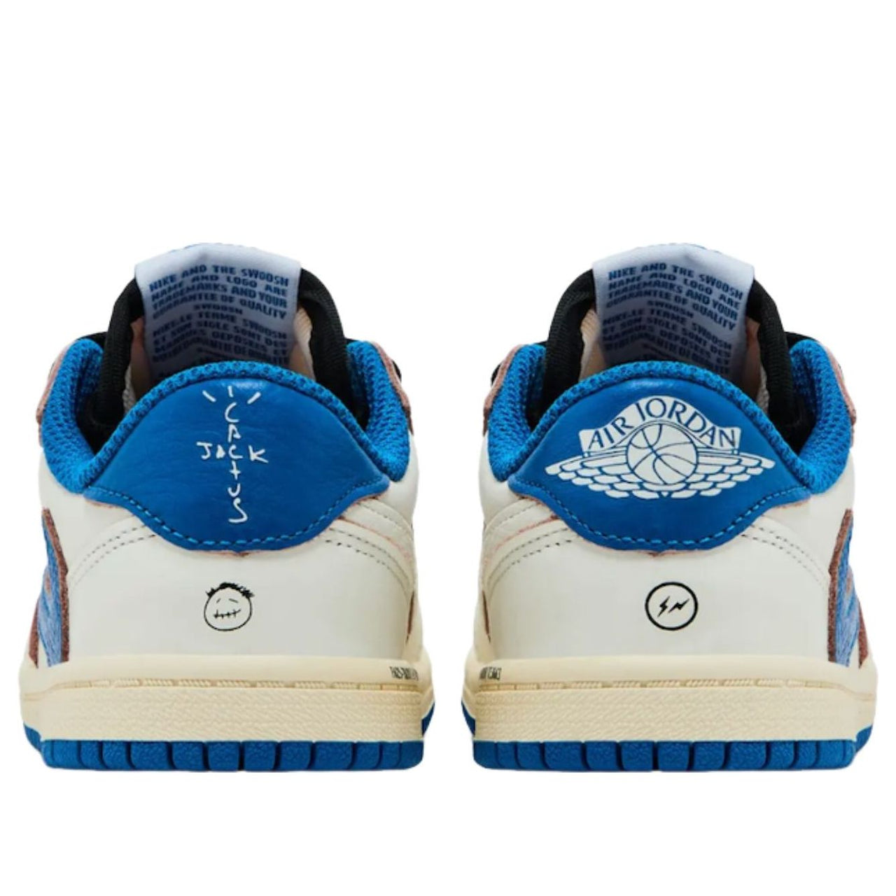 (TD) Air Jordan 1 Retro Low x Travis Scott x Fragment 'Sail Military Blue' DO5441-104
