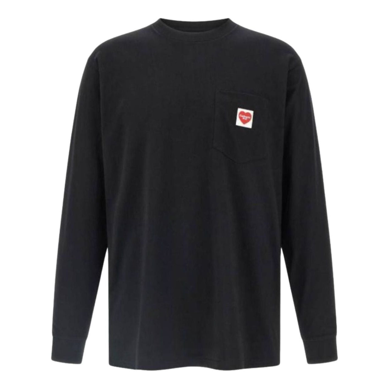 Carhartt WIP Pocket Heart Long Sleeve T-Shirt 'Black' I035300-1V2-XX