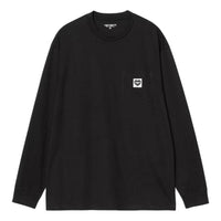Carhartt WIP Pocket Heart Long Sleeve T-Shirt 'Black' I035300-00E-XX