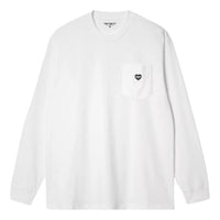Carhartt WIP Pocket Heart Long Sleeve T-Shirt 'White' I035300-00A-XX