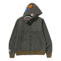 A Bathing Ape A Rising Bape Military Shark Full Zip Hoodie 'Olived' 1K70-115-003-OLV