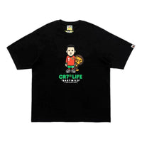 A Bathing Ape x Cristiano Ronaldo CR7 Life Baby Milo Relaxed Fit T-Shirt 'Black' 2M23-110-910-BLK