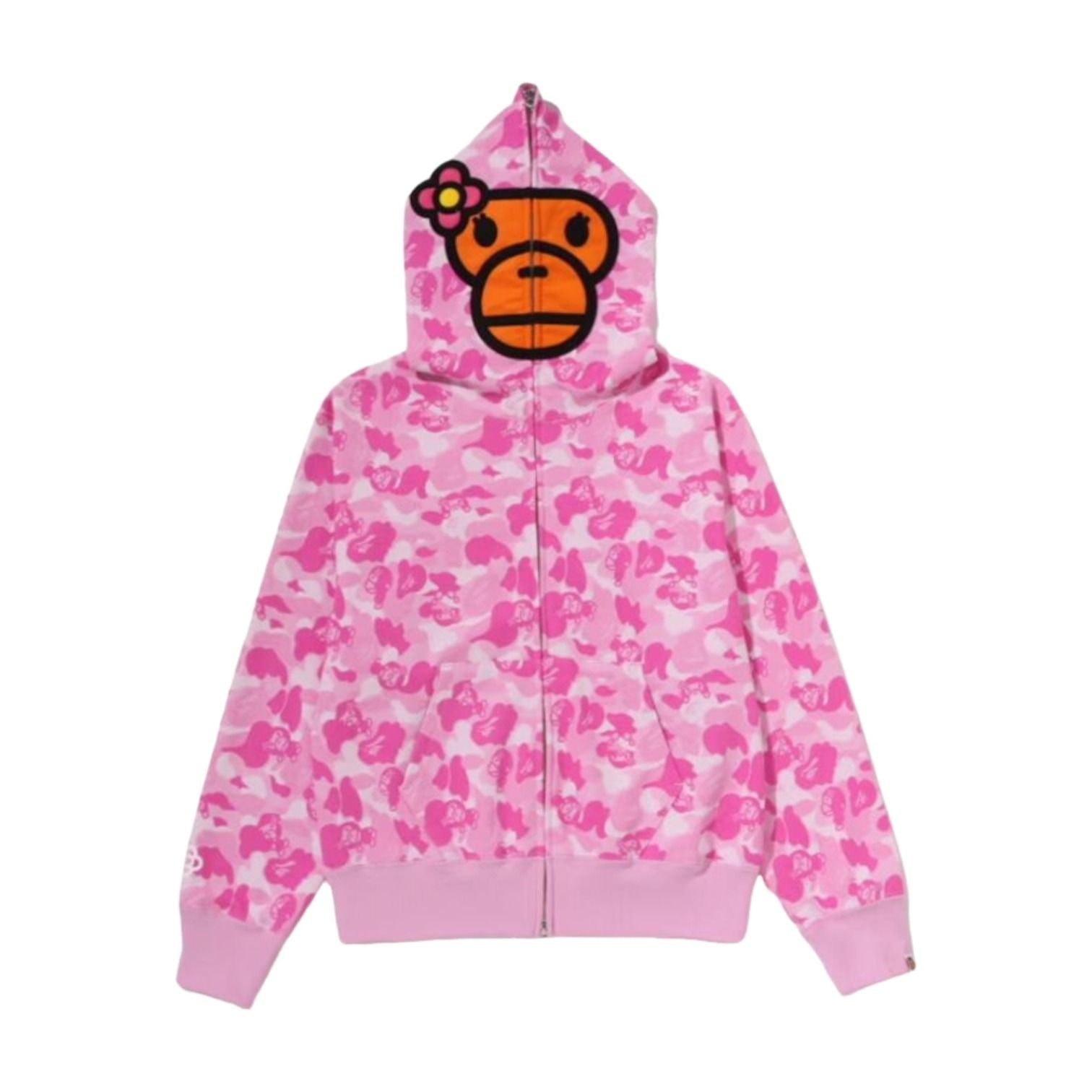 (WMNS) A Bathing Ape Baby Lisa Abc Camo Full Zip Hoodie 'Pink' 2M20-215-301-PNK