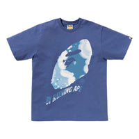 A Bathing Ape Tie Dye Twist By Bathing Ape T-Shirt 'Navy' 1L30-110-043-NAV
