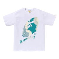 A Bathing Ape Tie Dye Twist By Bathing Ape T-Shirt 'White' 1L30-110-043-WHT