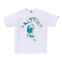 A Bathing Ape Tie Dye Twist College T-Shirt 'White' 1L30-110-042-WHT