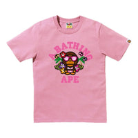 (WMNS) A Bathing Ape Lisa College Summer T-Shirt 'Pink' 2M20-210-303-PNK