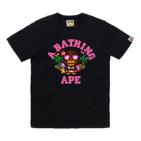 (WMNS) A Bathing Ape Lisa College Summer T-Shirt 'Black' 2M20-210-303-BLK