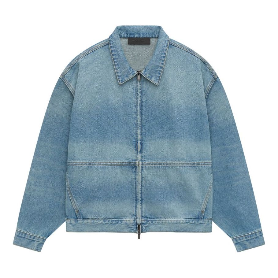 Fear of God Essentials SS25 Denim Trucker Jacket 'Vintage Blue' 202HO244270F