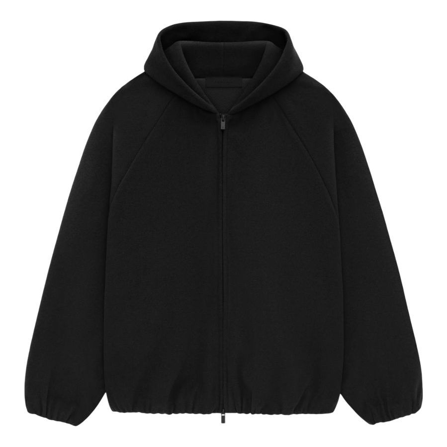 Fear of God Essentials SS25 Relaxed Brushed Hooded Jacket 'Black' 202HO246250F