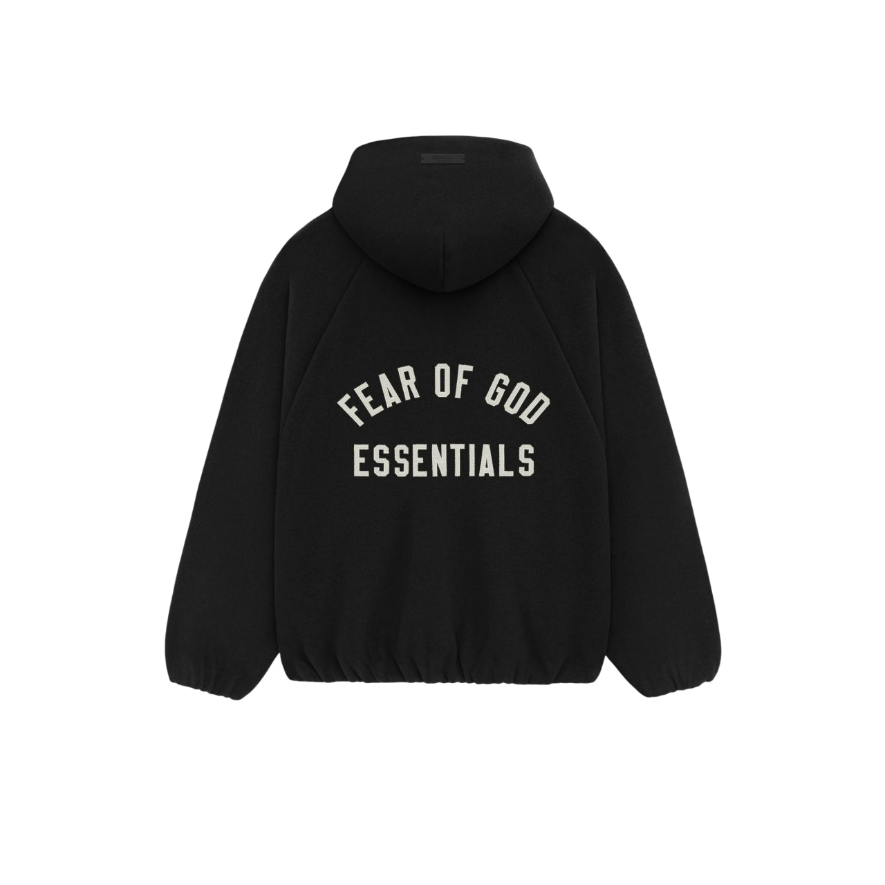 Fear of God Essentials SS25 Relaxed Brushed Hooded Jacket 'Black' 202HO246250F