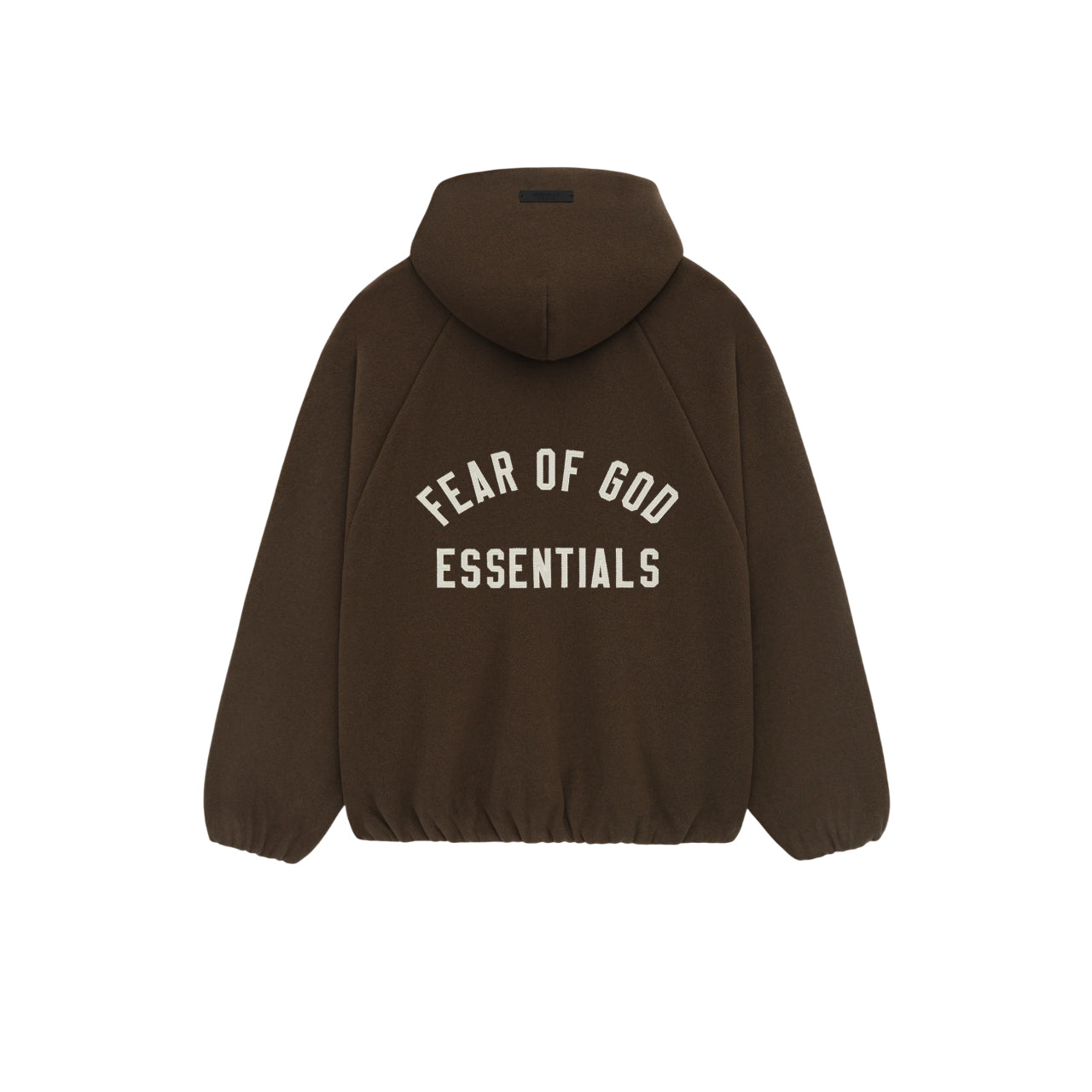 Fear of God Essentials SS25 Relaxed Brushed Hooded Jacket 'Brown' 202HO246255F