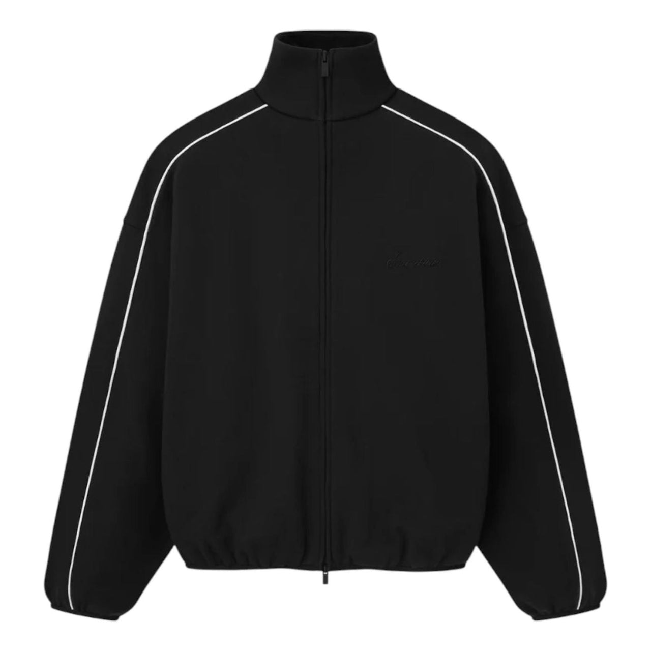 Fear of God Essentials Modern Track Jacket With Piping 'Jet Black White Cloud' 202SP256890F
