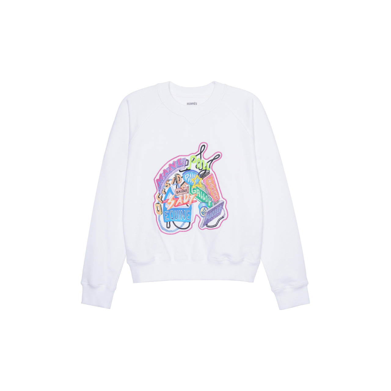 HERMES 2010s Chevaloscope Embroidered Sweatshirt