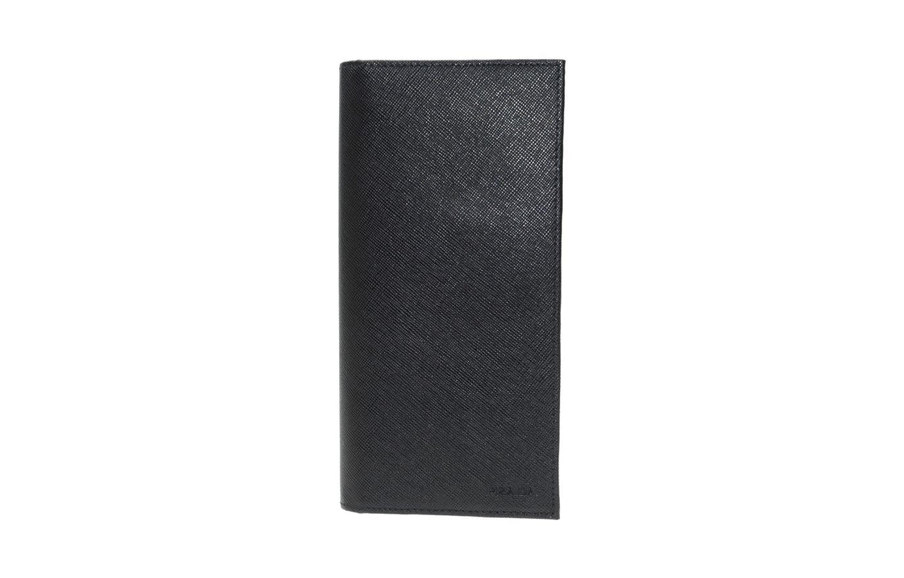 PRADA Calfskin Wallet Regular Men's Black