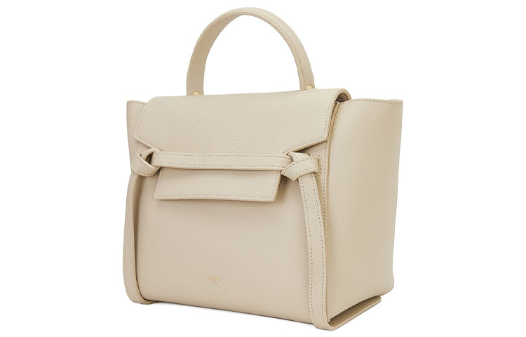 CELINE Grained Calfskin Catfish Bag Shoulder Bag Crossbody Bag Handbag Micro Women's Candy Color Beige