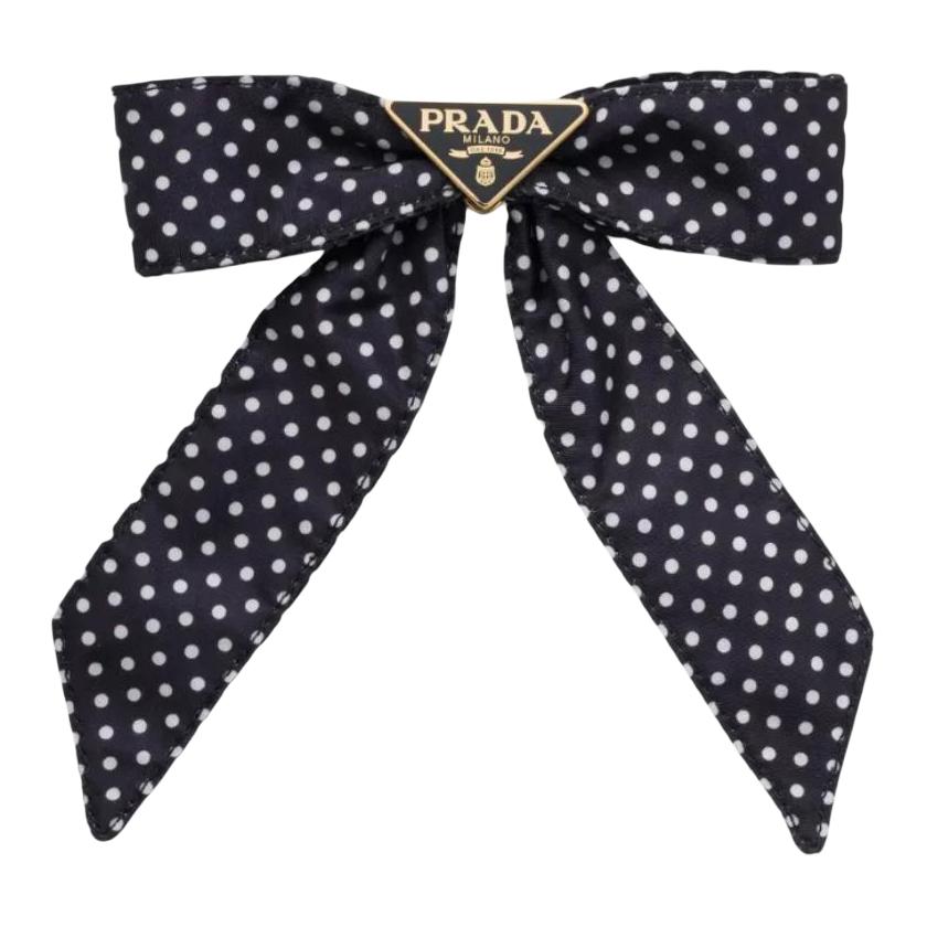 PRADA Polka Dot Hair Bow