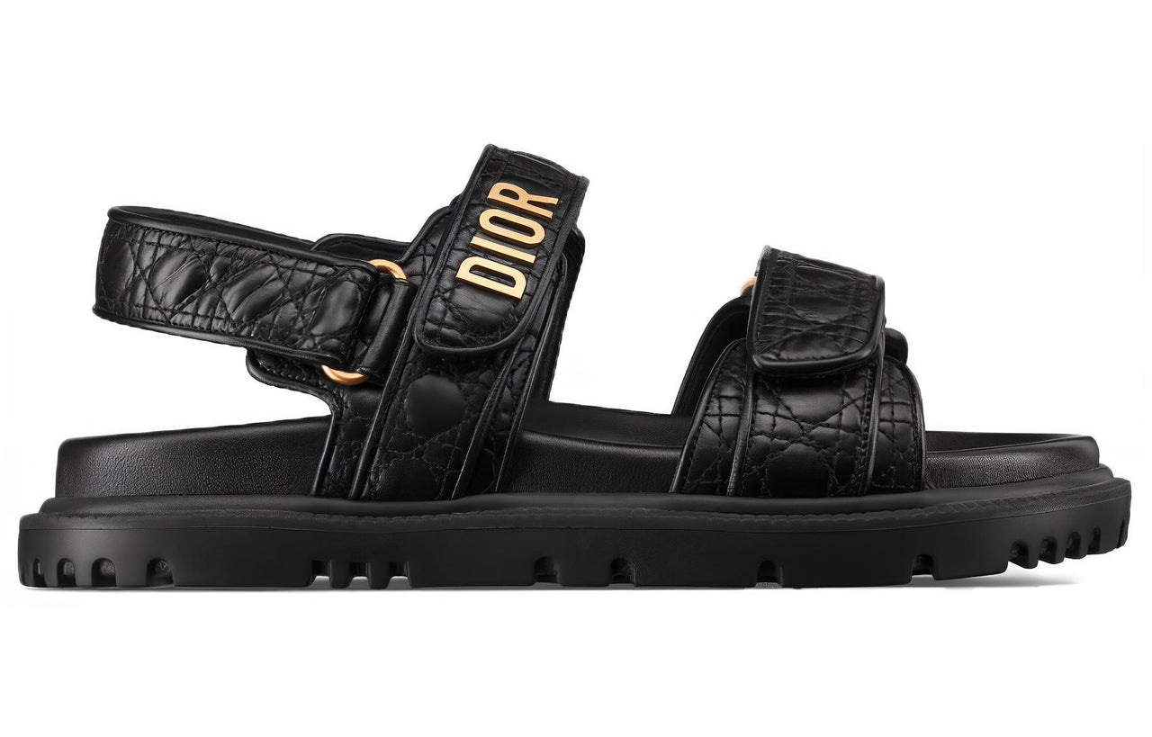 DIOR DiorAct Beach Sandals Women's Black