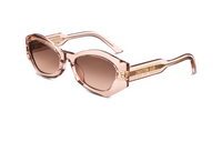 DIOR Acetate Irregular Shape Sunglasses Women's Pink