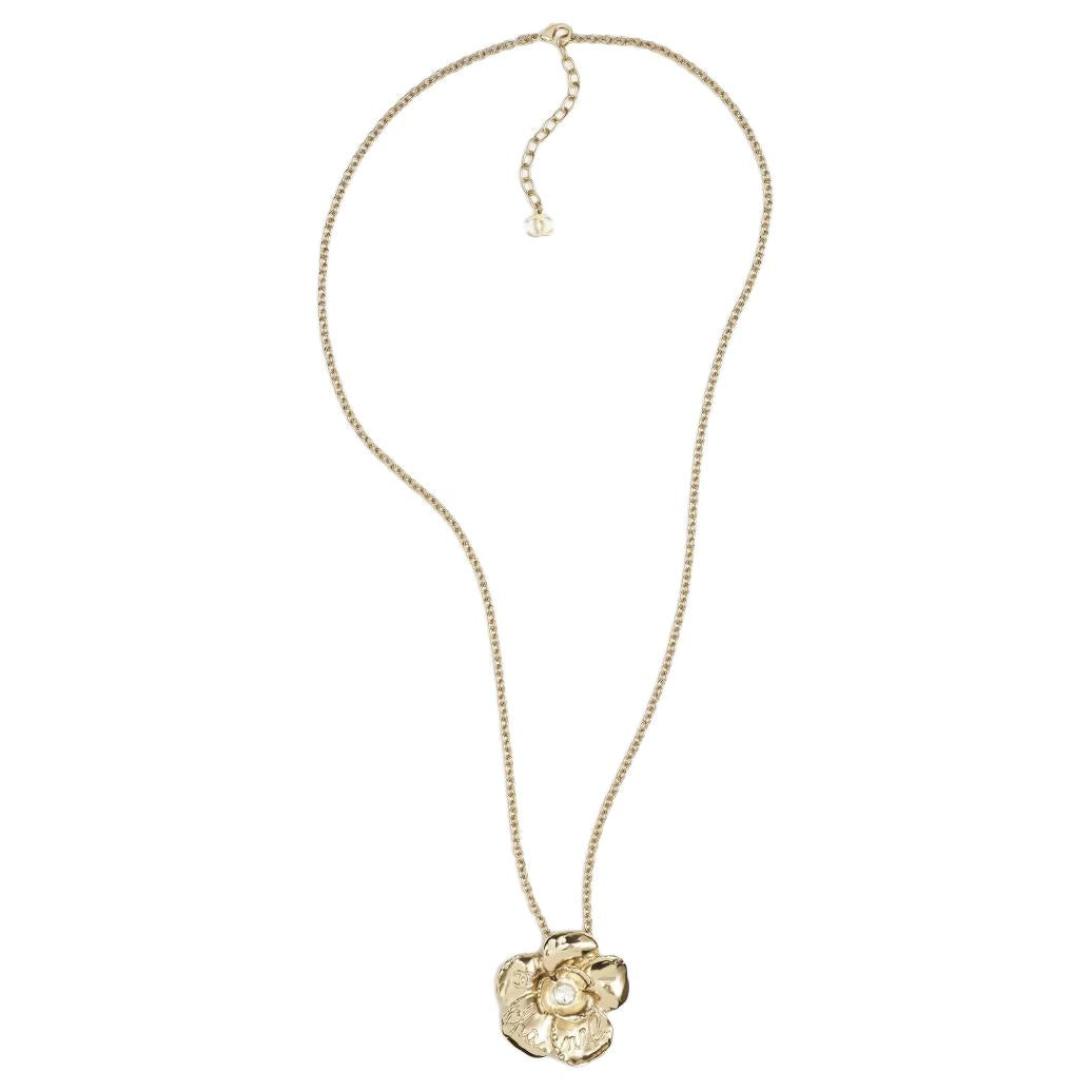 CHANEL Metal Necklaces Women's Gold