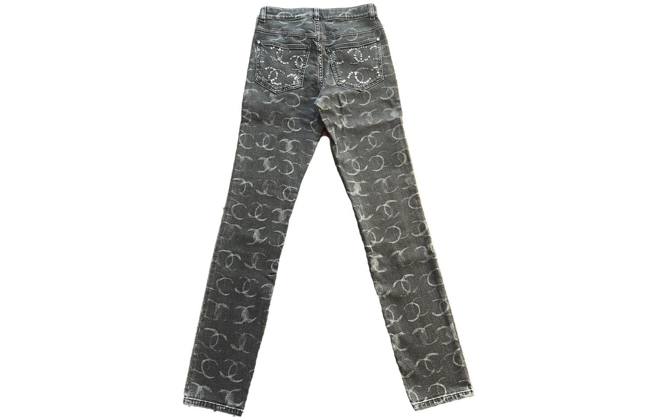 CHANEL FW23 Jeans Women's Dark Gray